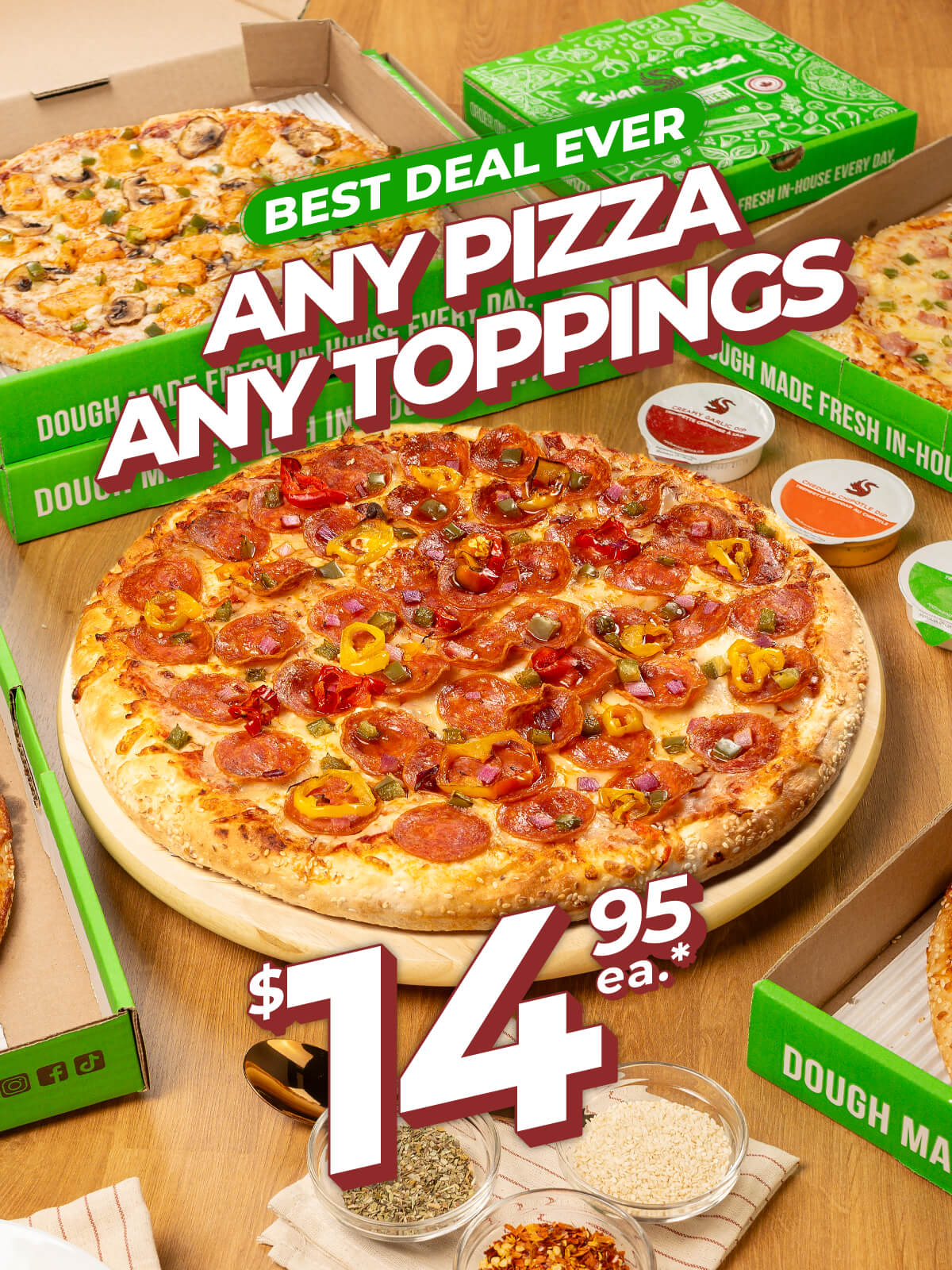 Pick Three Topping